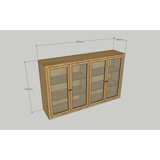 Haut de buffet 4 Portes 3 Étagères (BT-265)