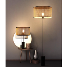 Monarque VIENNE - Lampe en métal et pied en marbre noir