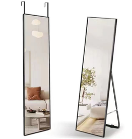 Monarque Miroir avec crochets profilé en aluminium 120x35x2 cm
