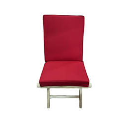 Coussins rouge assise et dossier pour chaise pliante BA-70