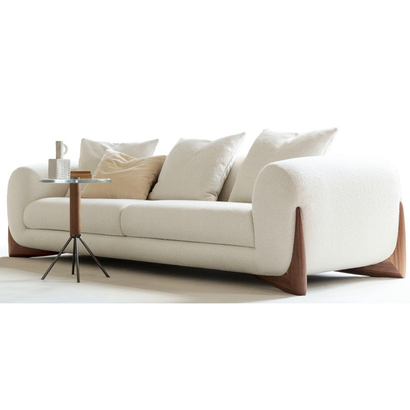 Sofa blanc Polaire 250x95x65 Cm