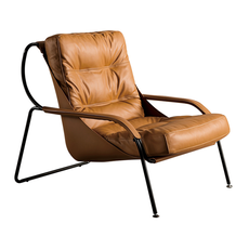 Fauteuil imitation cuir avec accoudoirs en cuir 71x90x83 cm