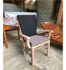 Coussins assise et dossier pour chaise Danil avec Accoudoirs