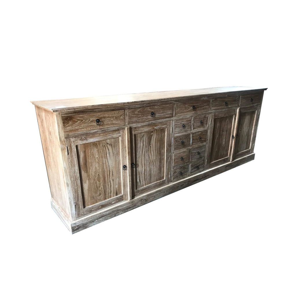 Buffet 4 portes 13 tiroirs 240x45x100 Cm (BT-222)