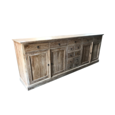 Buffet 4 portes 13 tiroirs 240x45x100 Cm (BT-222)