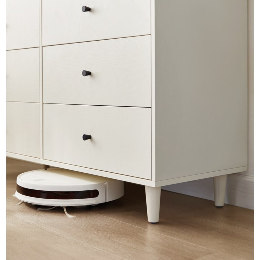 Commode 6 tiroirs 113x41x96 cm Blanc
