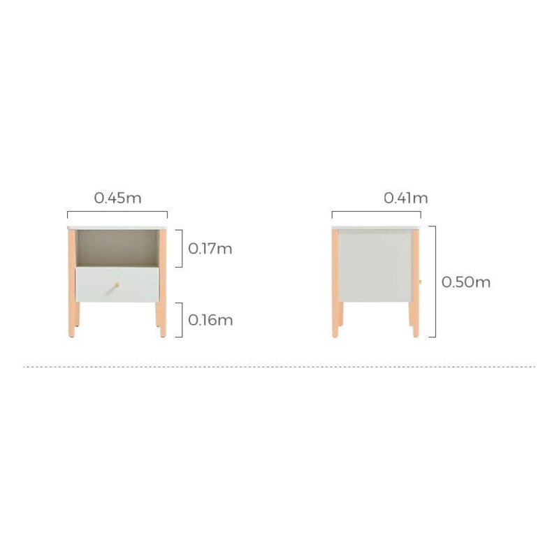 Table de chevet 1 tiroir 45x41x50 cm