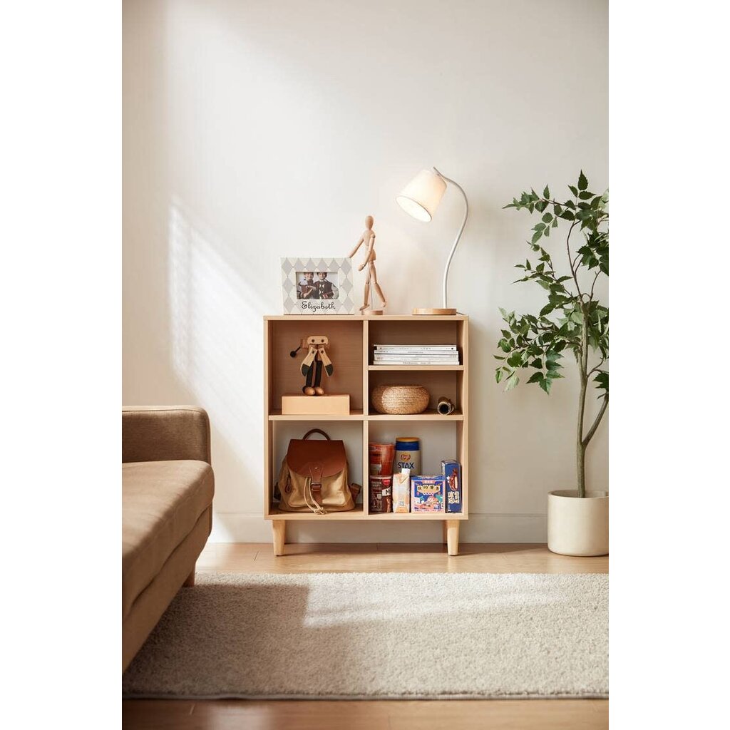 Étagère 2x2 cases avec pieds 67x30x79 cm Bois