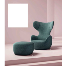 Ottoman pour Fauteuil courbé 61.5×56×38 cm