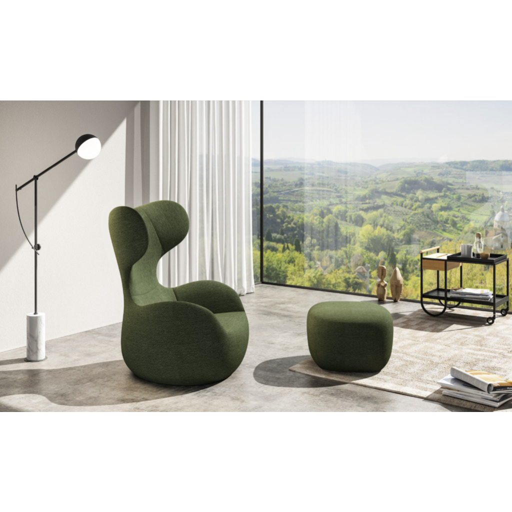 Ottoman pour Fauteuil courbé 61.5×56×38 cm