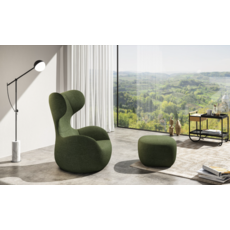 Ottoman pour Fauteuil courbé 61.5×56×38 cm