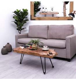 Table basse Isana en racine de Teck 100x40x40 cm