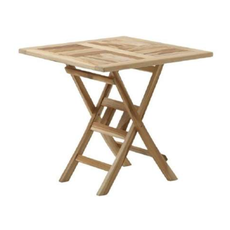 Table carrée pliante Glasgow en Teck 70x70x75 cm