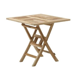 Table carrée pliante Glasgow en Teck 70x70x75 cm