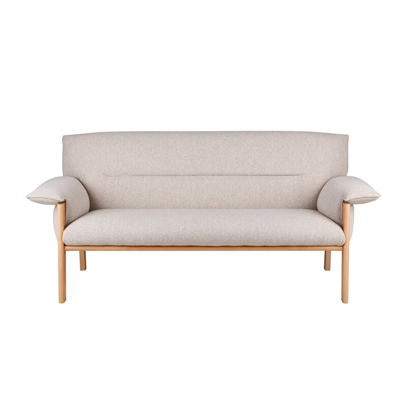 Amiral Sofa 3 Places en Tissu et bois de hêtre