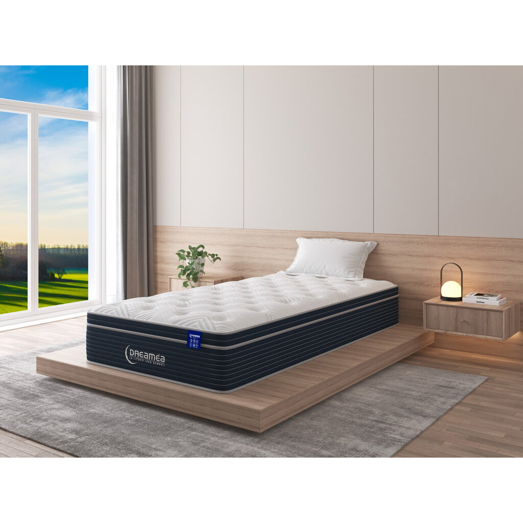 Matelas Ressorts Ensachés ROYGBIV 25 Cm H3 - 7 Zones De Confort, Mousse Diatomée - 180x200 Cm - Dos Renforcé