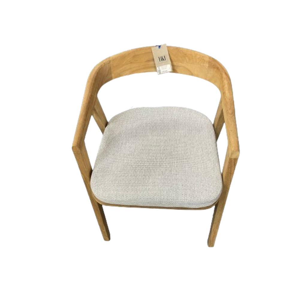 JUNIA - Chaise en teck Premium avec coussin Fontelina 180