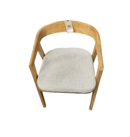 JUNIA - Chaise en teck Premium avec coussin Fontelina 180