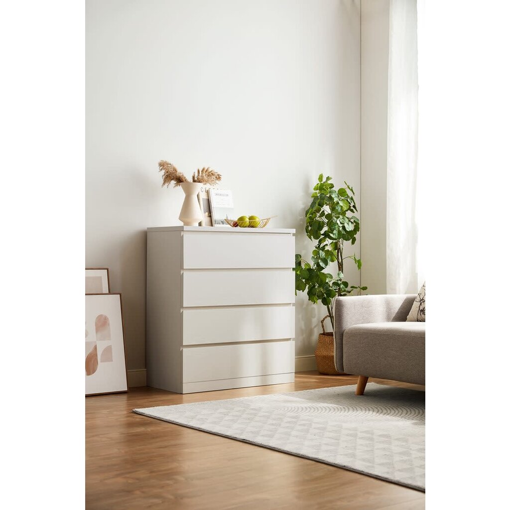 Commode 4 tiroirs 80x40x93 cm Bois