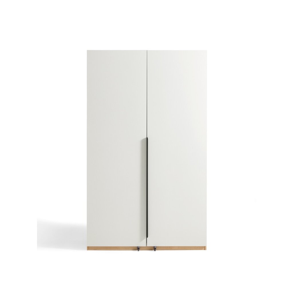 Garde manger 2 portes 120x60x200 cm Bois + Blanc