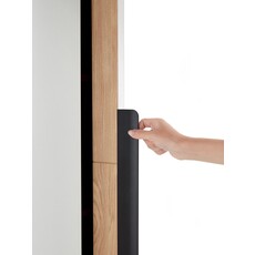 Garde manger 2 portes 120x60x200 cm Bois + Blanc