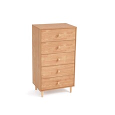 Commode 5 tiroirs 60x43x110 cm Bois