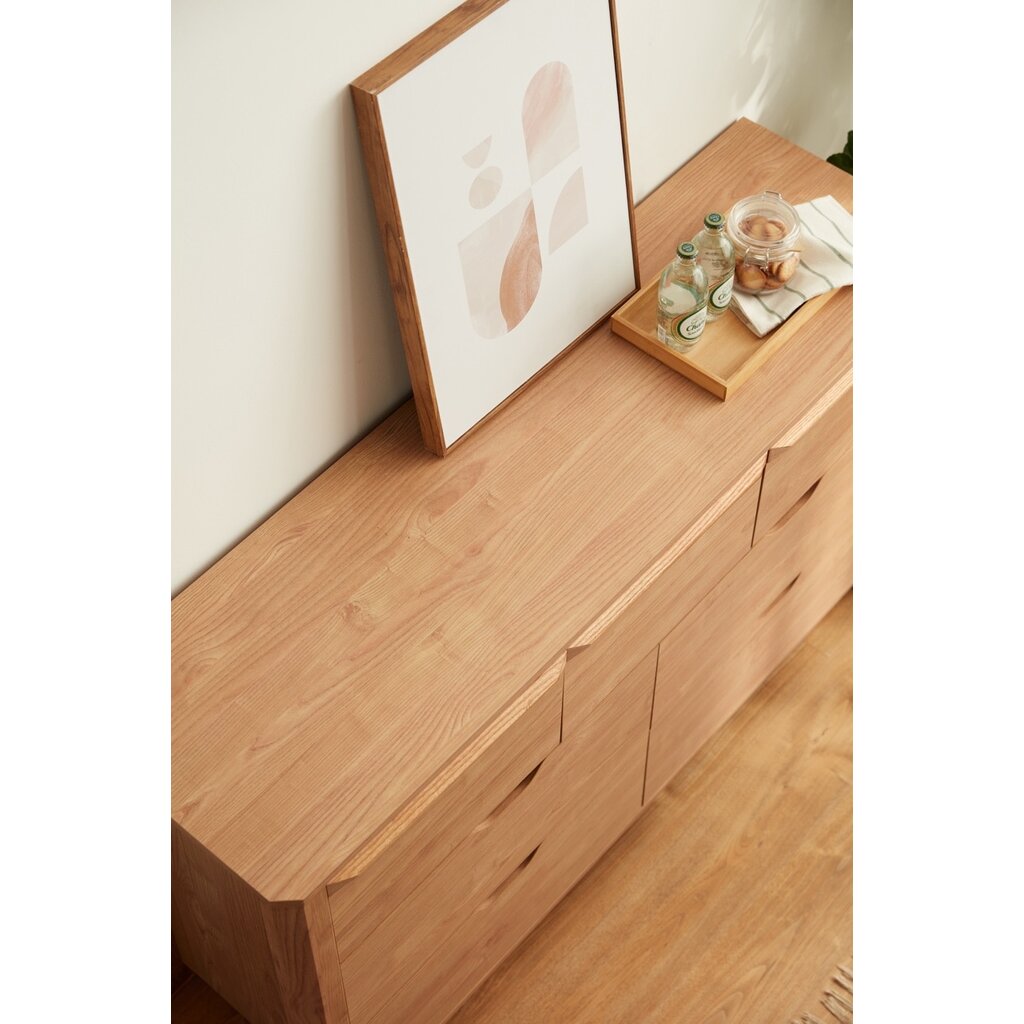 Commode 7 tiroirs 135 cm Bois