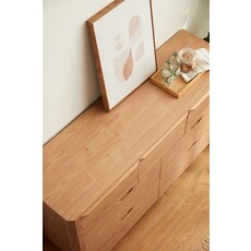 Commode 7 tiroirs 135 cm Bois