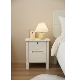 Table de chevet en Hévéa Blanc