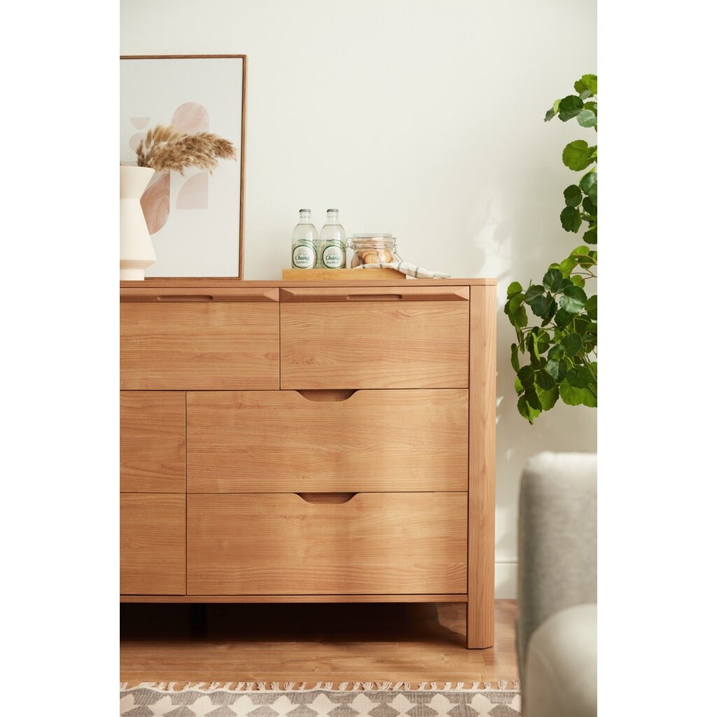 Commode 7 tiroirs 135 cm Bois