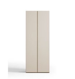 Armoire 2 portes 80x35x210 cm Marron gris