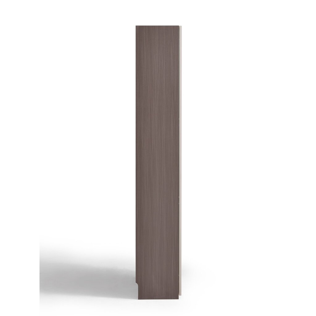 Armoire 2 portes 80x35x210 cm Marron gris