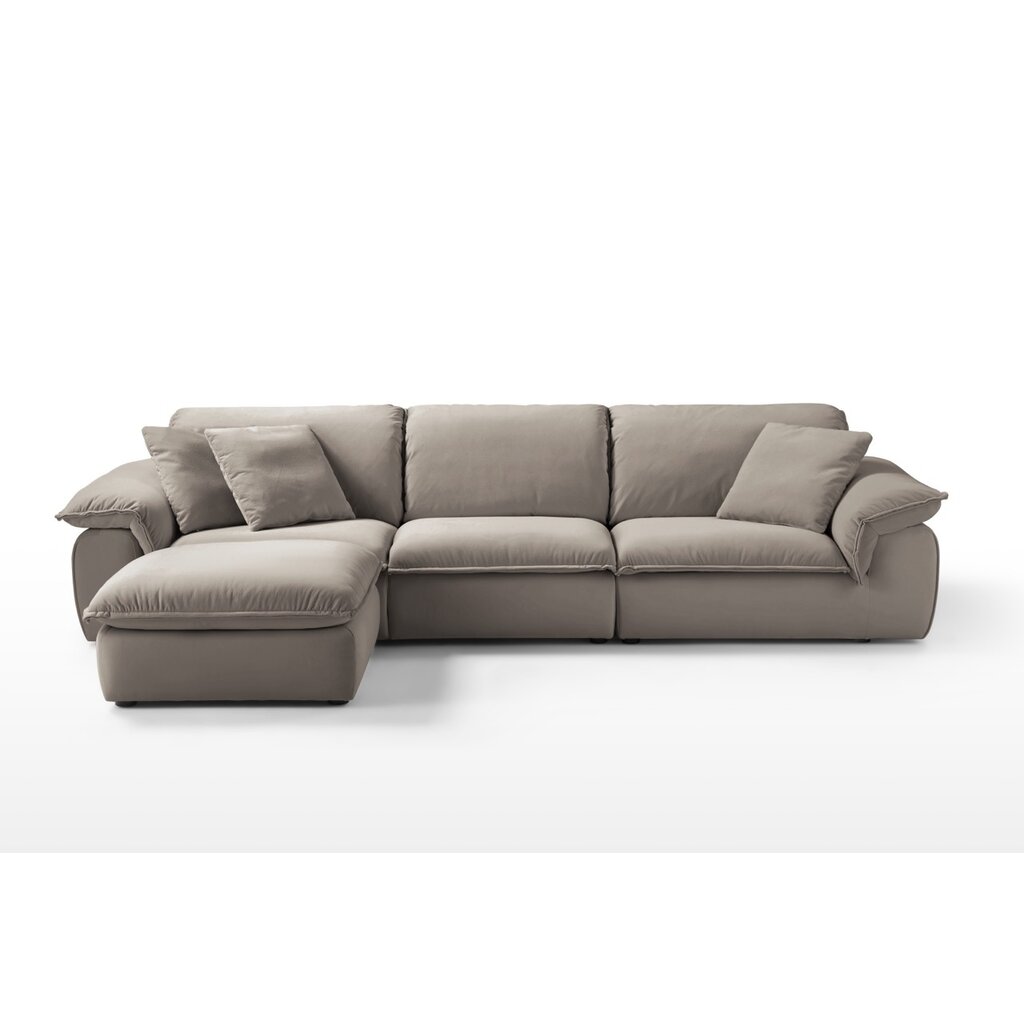 Sofa 3 places Gris 290 cm angle Droit