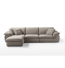 Sofa 3 places Gris 290 cm angle Droit