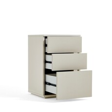 Commode 3 tiroirs 45 cm Blanc