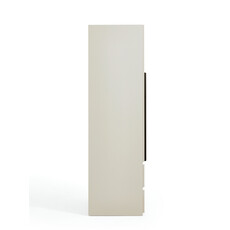 Penderie 2 portes 2 tiroirs 80 cm Gris clair