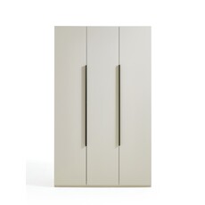Penderie 3 portes 120 cm Gris clair