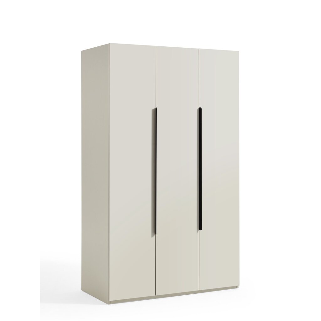Penderie 3 portes 120 cm Gris clair