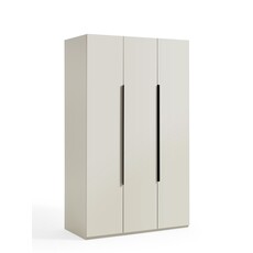Penderie 3 portes 120 cm Gris clair