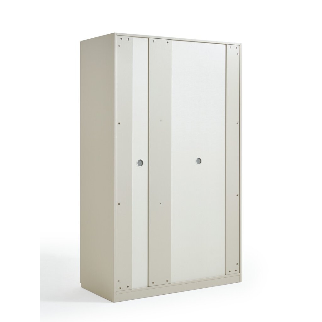 Penderie 3 portes 120 cm Gris clair