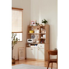 Garde manger ouvert 3 portes 1 tiroir 120 cm Bois