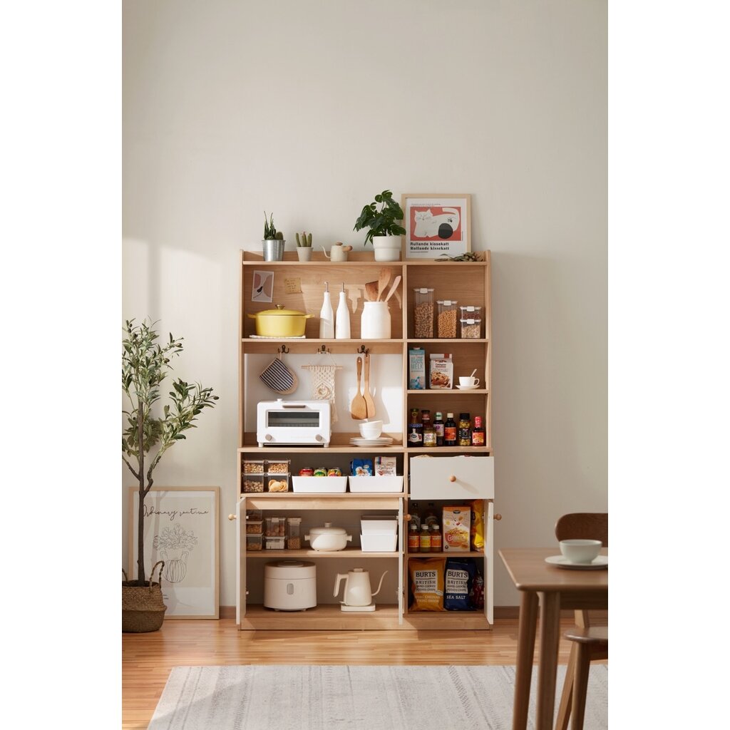 Garde manger ouvert 3 portes 1 tiroir 120 cm Bois