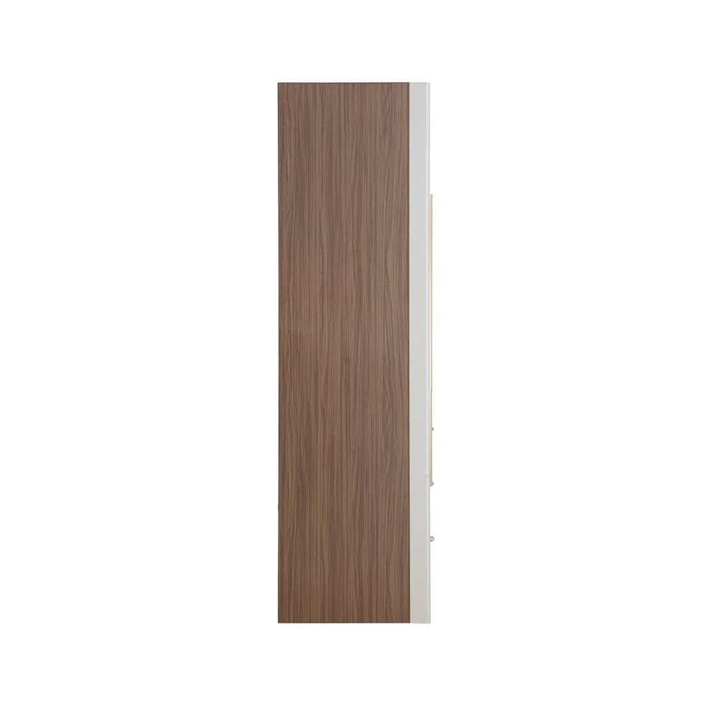 Penderie 5 portes 3 tiroirs 200x62x210 cm Noisette + gris clair