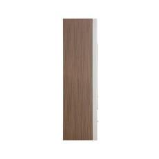Penderie 5 portes 3 tiroirs 200x62x210 cm Noisette + gris clair
