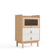 Petit buffet 3 tiroirs 60x42x91 cm Bois