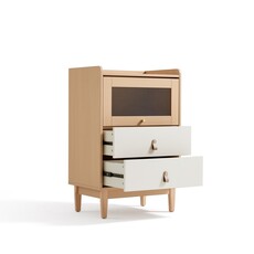 Petit buffet 3 tiroirs 60x42x91 cm Bois