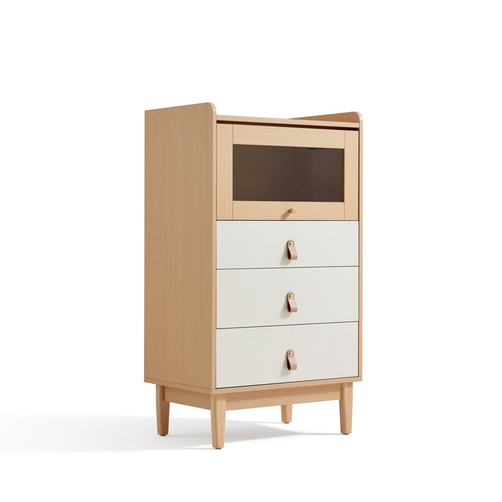 Petit buffet 4 tiroirs 60x42x106 cm Bois