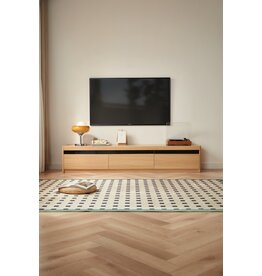 Meuble TV 3 tiroirs 200x40x38 cm Bois