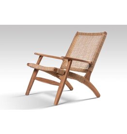 Lounge chair Sanur teck + cordes