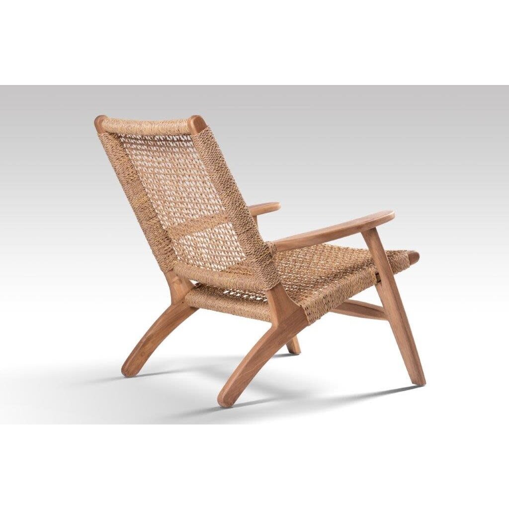 Lounge chair Sanur teck + cordes